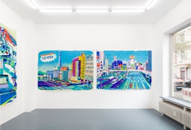 BIG LANDSCAPES (NAGASAKI) Gouache auf Aquarellpapier  240 x 175 cm